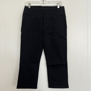 Lee "Slimming Fit" Pull-On Mid-Rise Elastic Waist Capri Pants Jeans 6M